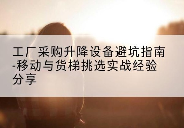 清丰移动式升降机怎么选-工厂采购升降设备避坑指南-移动与货梯挑选实战经验分享